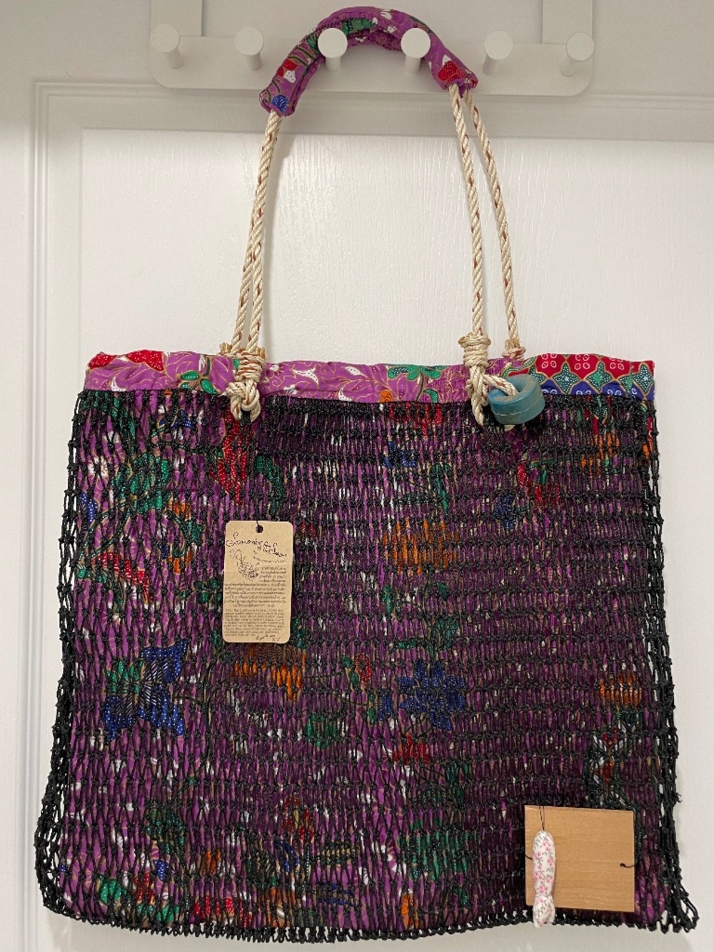 NWT SOUVENIRS FROM THE SEA Tote Bag Made with Upcycled Marine Waste Materials